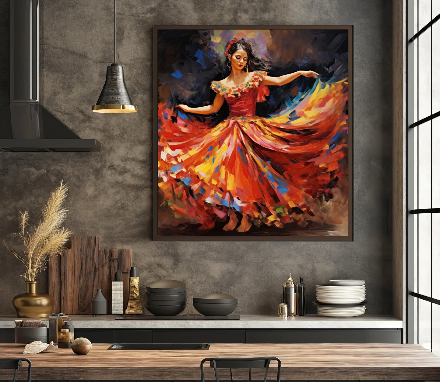 Mexican Jarabe Tapatio Home Decor - Mexican Folklorico Wall Art for Living Room - Mexican Art - Mexican Folk Dance Print Folklorico Art Wall Art – Canvas Print