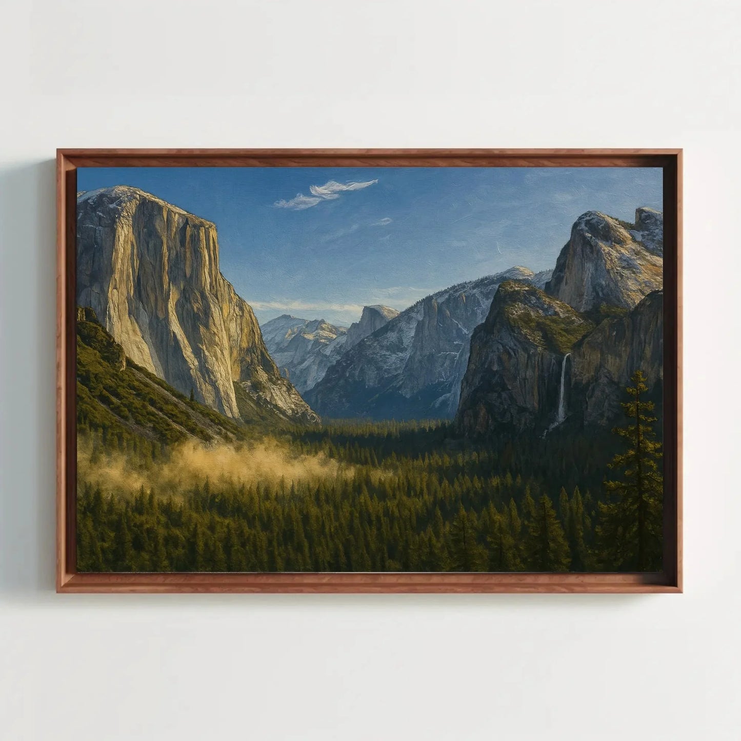 Yosemite El Capitan Tunnel View Canvas Painting for Rustic Living Room Decor or Nature Inspired Office Wall Art – Landscape Print Wall Art – Canvas Print