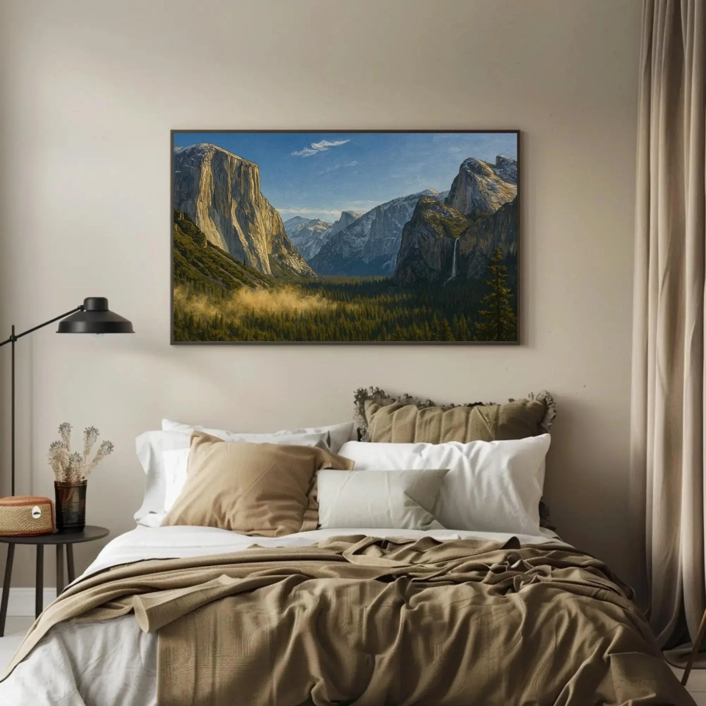 Yosemite El Capitan Tunnel View Canvas Painting for Rustic Living Room Decor or Nature Inspired Office Wall Art – Landscape Print Wall Art – Canvas Print