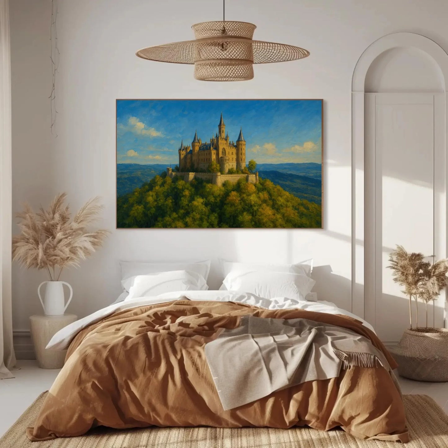 Hohenzollern Castle Germany Canvas Print Majestic Hilltop Fortress Wall Art for Fantasy and European Architecture Decor Wall Art – Canvas Print