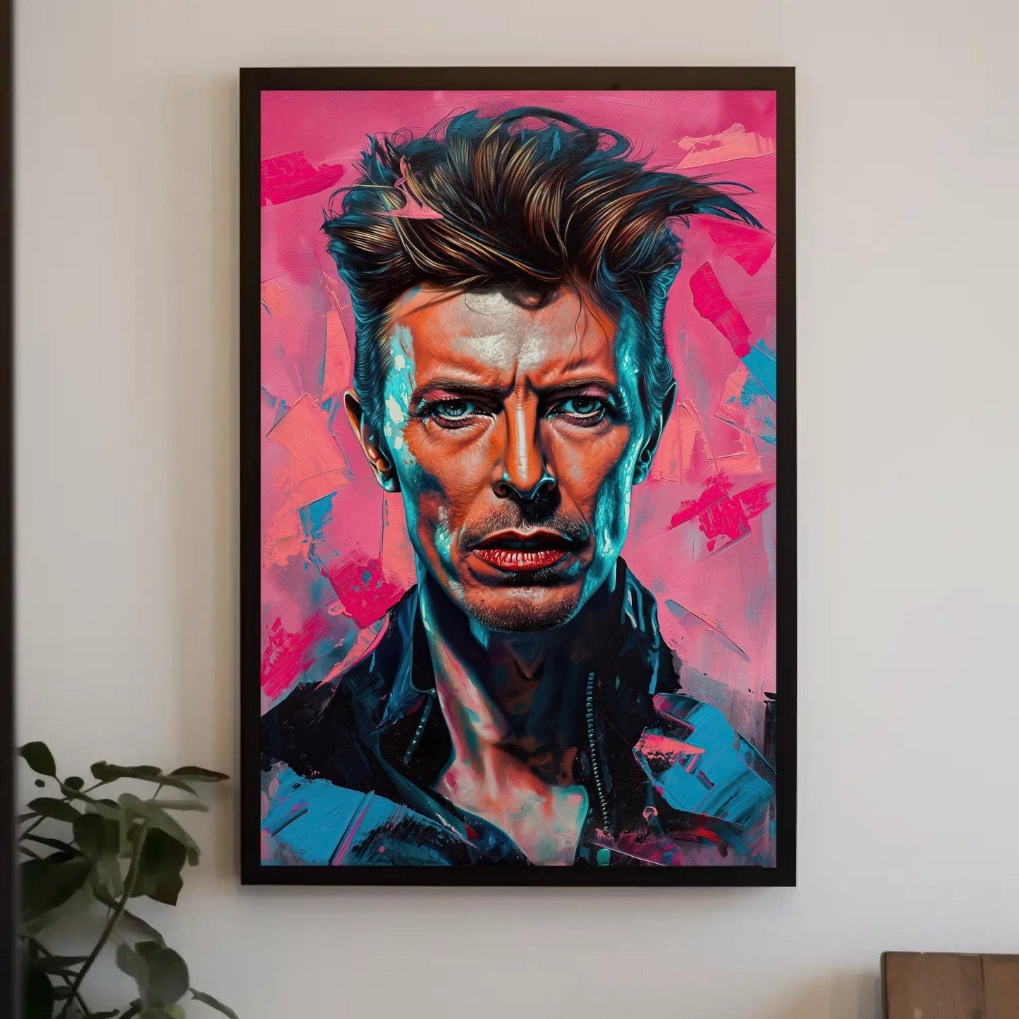 David Bowie portrait Canvas Print, David Bowie Painting, David Bowie Canvas Wall Art, David Bowie Wall Art, Ready to Hang Wall Art – Canvas Print