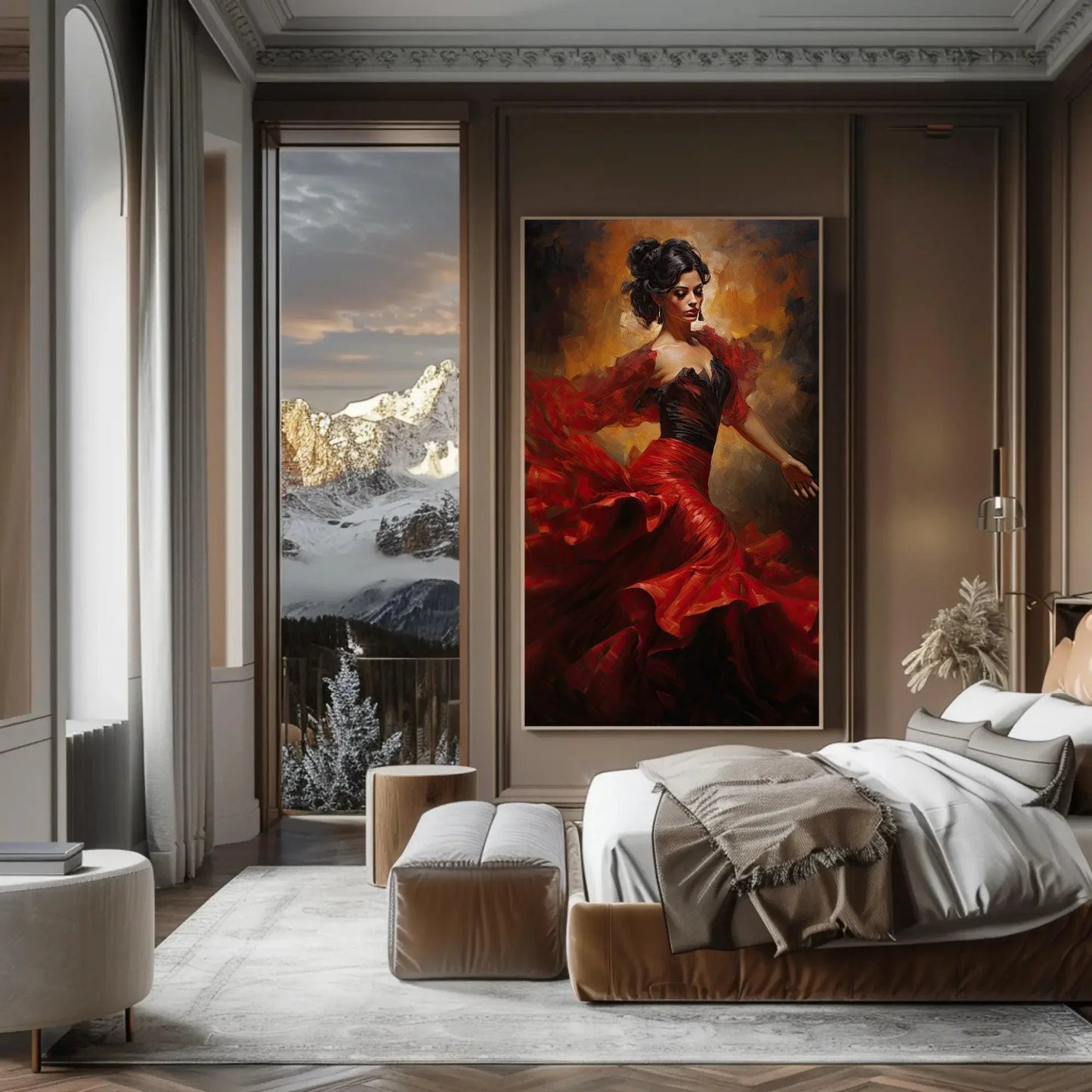 Flamenco Dance Wall Art, Large Canvas Print, Flamenco Poster, Flamenco Painting, Flamenco Print, Spanish Art, Spanish Gift Wall Art – Canvas Print