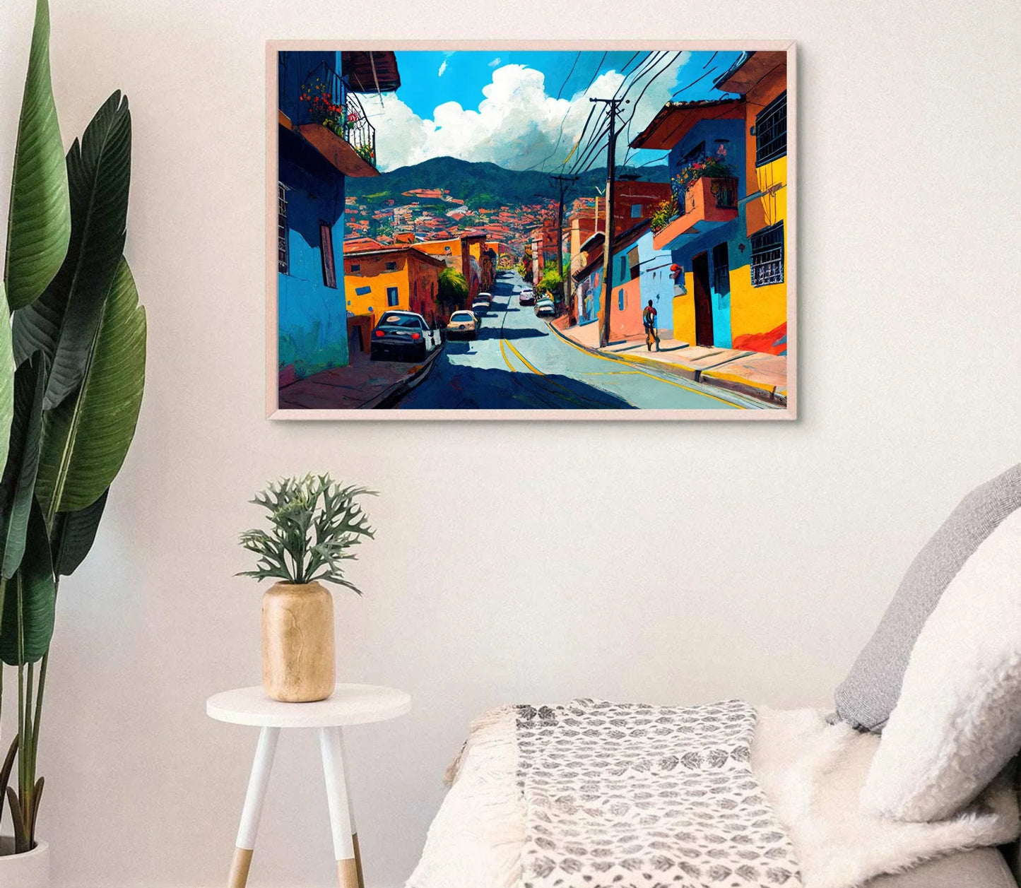 Colombia Art Print - Medellin Colombia Canvas Art - Colombia travel print - Large Wall Art for Colombian Home Decor - Colombia Oil Painting Wall Art – Canvas Print