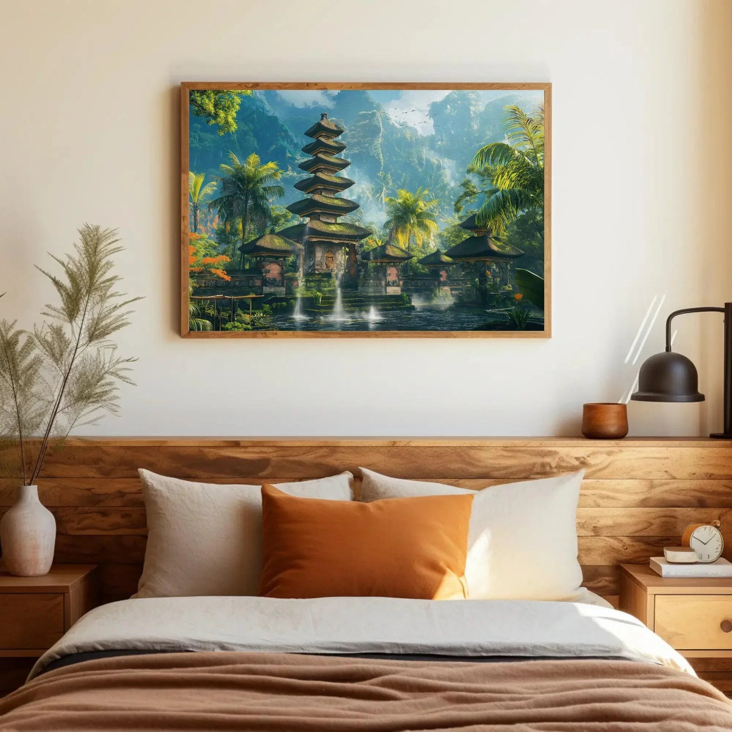 Bali Wall Art Large Canvas Bal Painting Indonesia Wall Decor Ready To Hang Wall Art Balinese Art Travel Print Ready To Hang Wall Art – Canvas Print