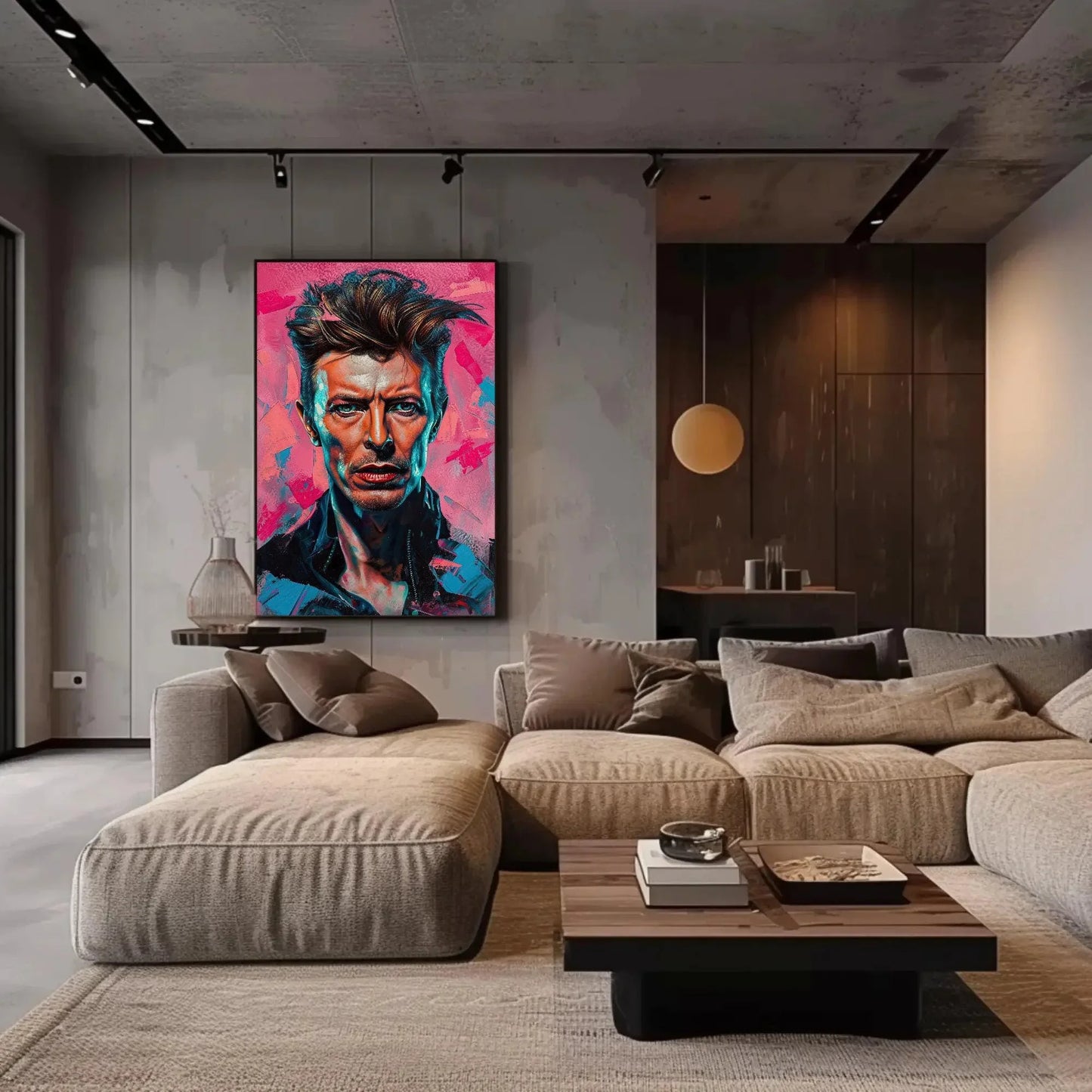 David Bowie portrait Canvas Print, David Bowie Painting, David Bowie Canvas Wall Art, David Bowie Wall Art, Ready to Hang Wall Art – Canvas Print