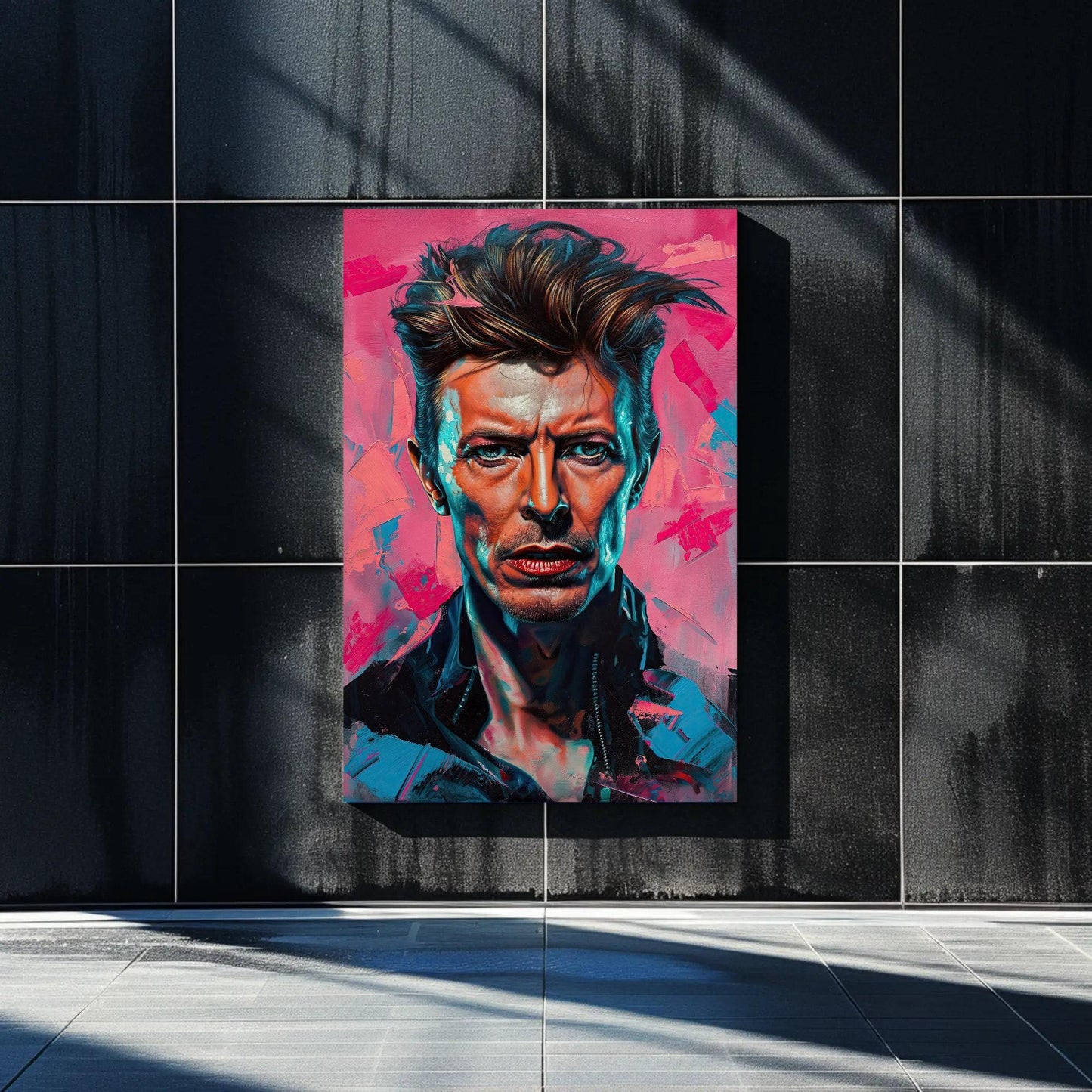 David Bowie portrait Canvas Print, David Bowie Painting, David Bowie Canvas Wall Art, David Bowie Wall Art, Ready to Hang Wall Art – Canvas Print