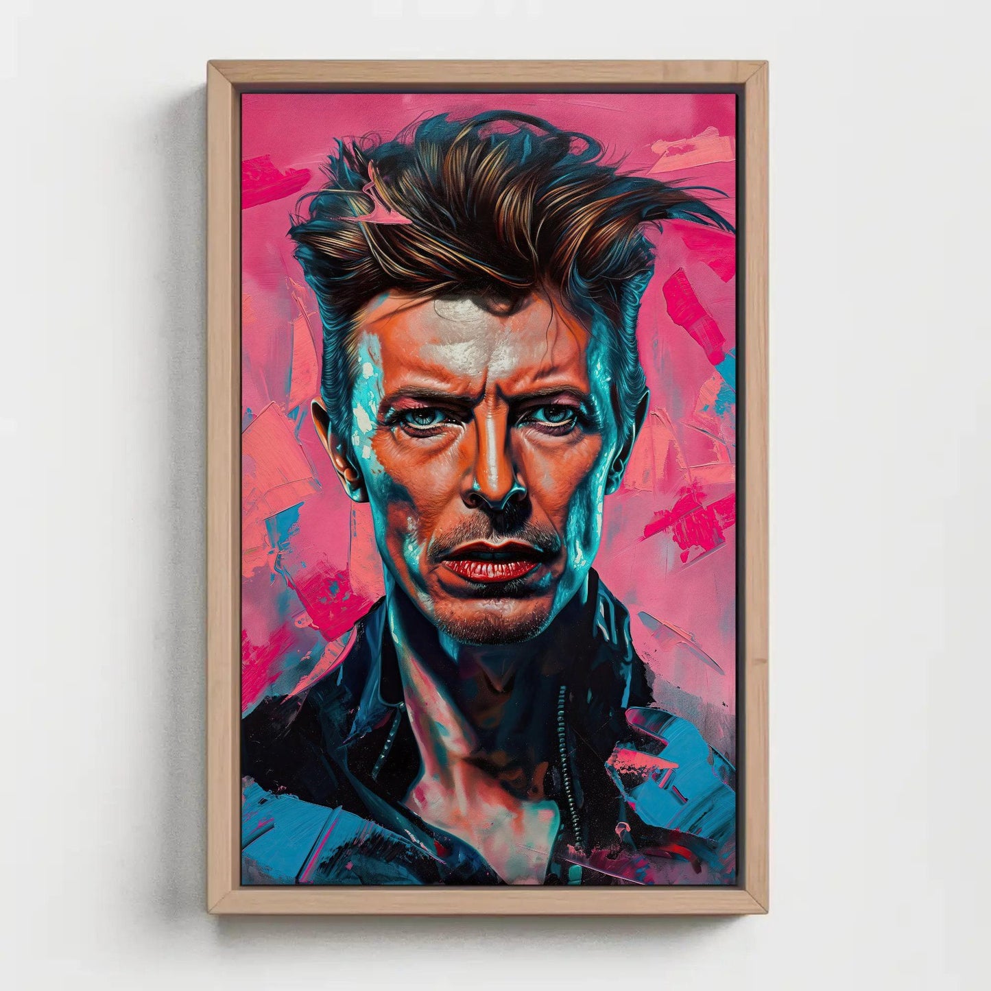 David Bowie portrait Canvas Print, David Bowie Painting, David Bowie Canvas Wall Art, David Bowie Wall Art, Ready to Hang Wall Art – Canvas Print
