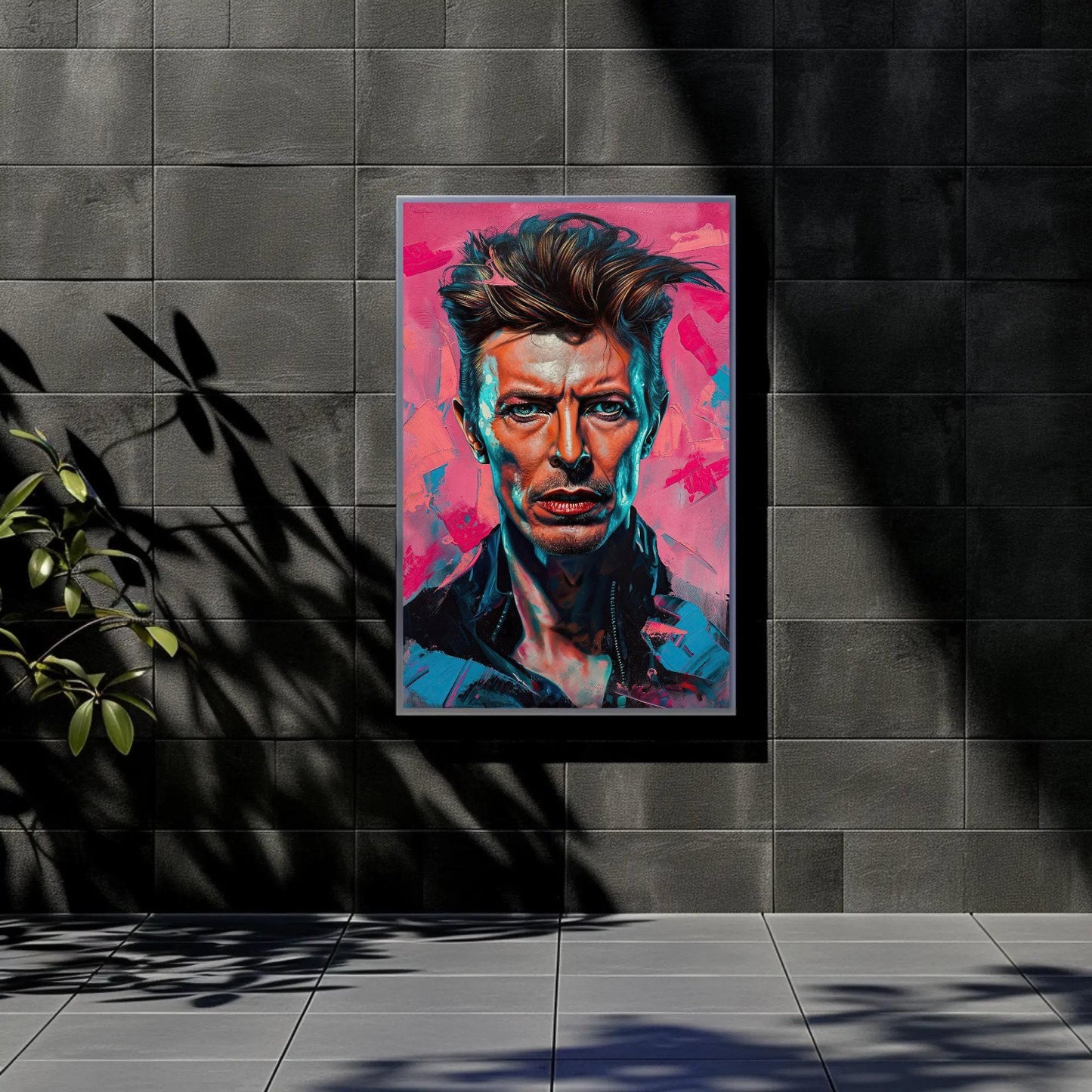 David Bowie portrait Canvas Print, David Bowie Painting, David Bowie Canvas Wall Art, David Bowie Wall Art, Ready to Hang Wall Art – Canvas Print