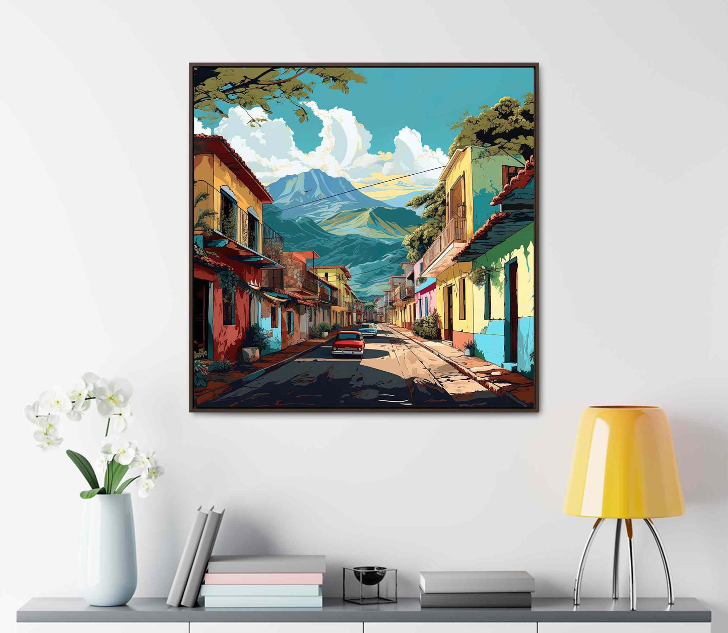 Venezuela Art Painting | Venezuelan Town | Venezuela Wall Art | Venezuela Decor Prints | Venezuela Home Decor | Venezuela Canvas Prints Wall Art – Canvas Print