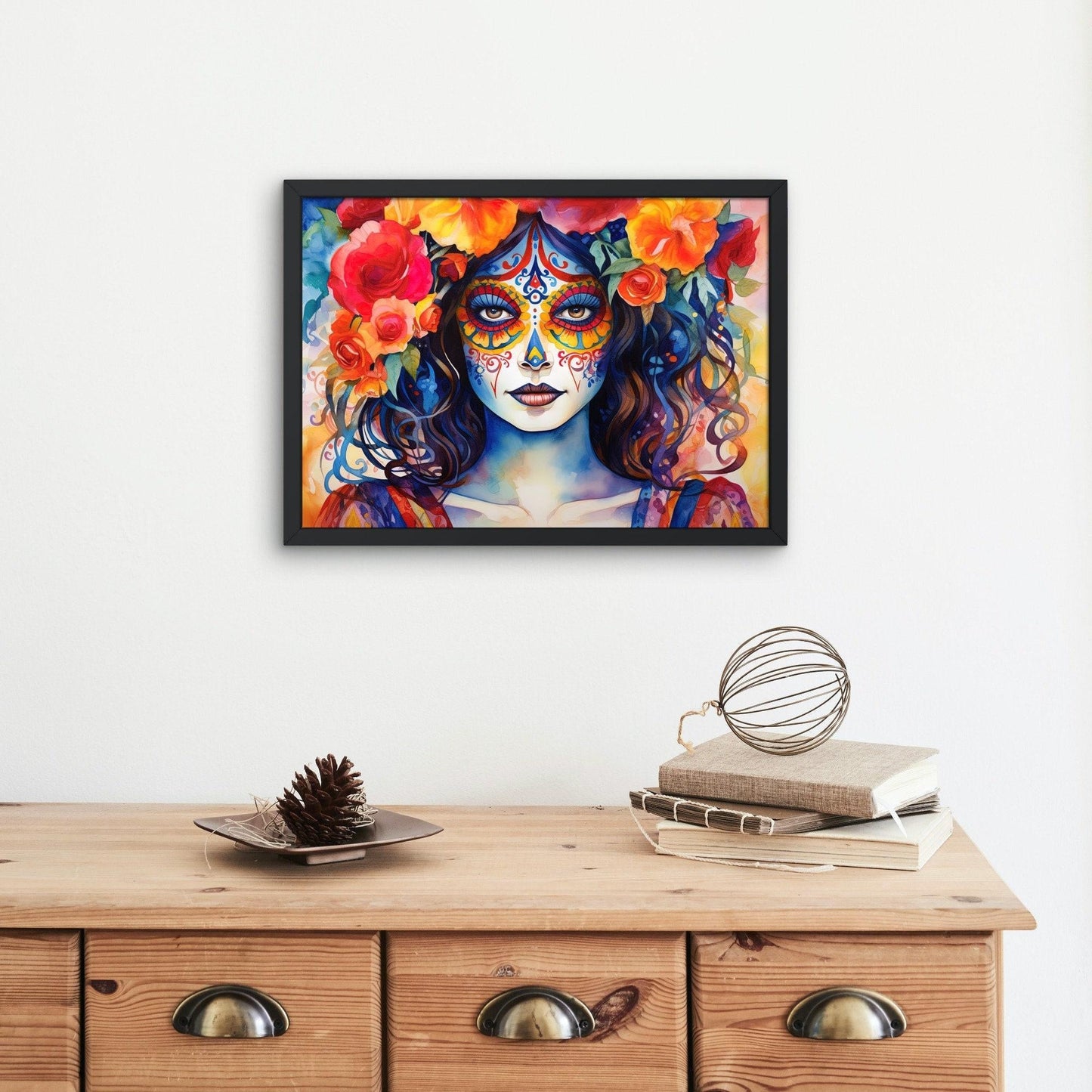 Mexican La Calavera Catrina Painting