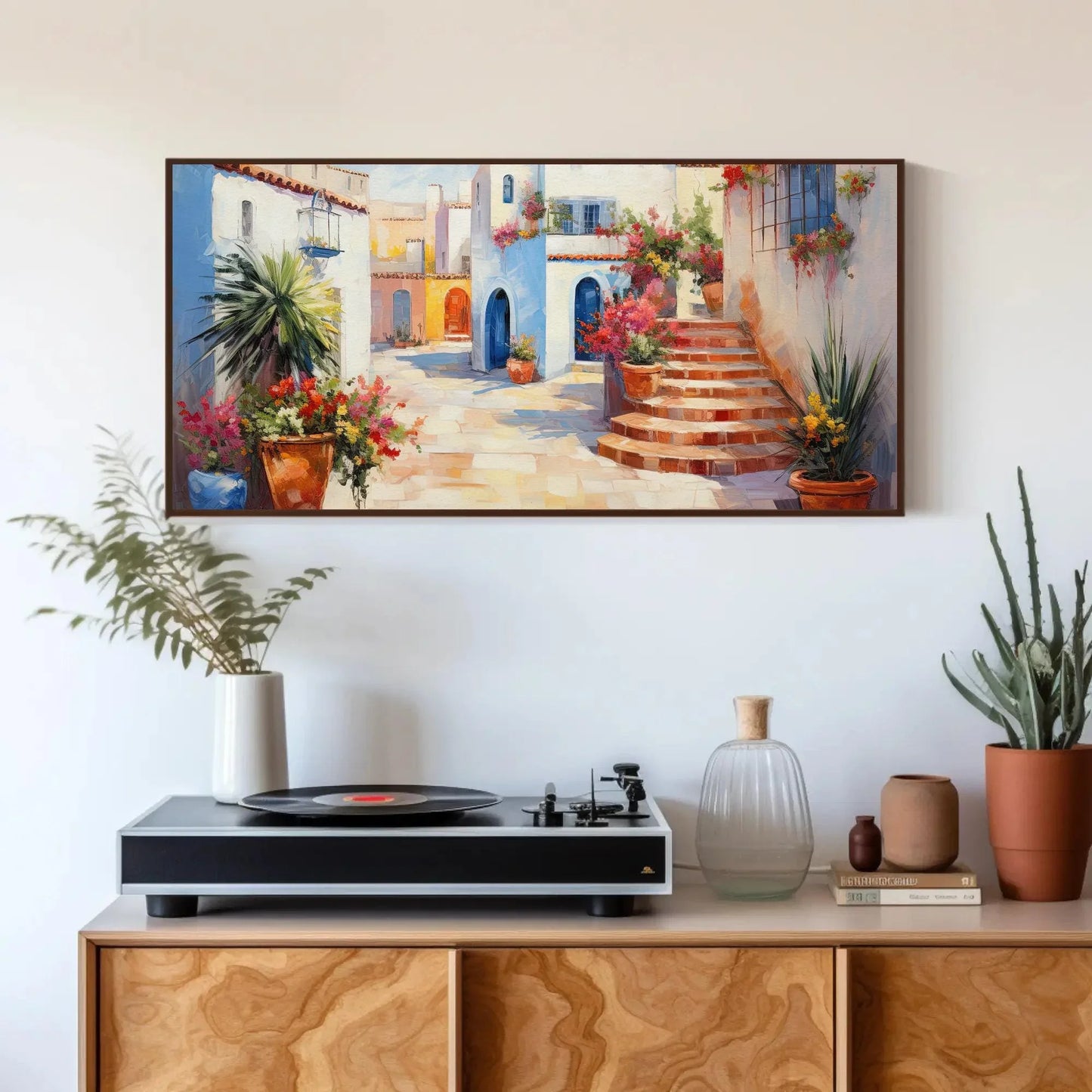 Hermosillo Mexican Beautiful Street Painting, Mexican Living Room Decor, Mexican Home Decor, Mexico Canvas Wall Art, Framed Print Wall Art – Canvas Print