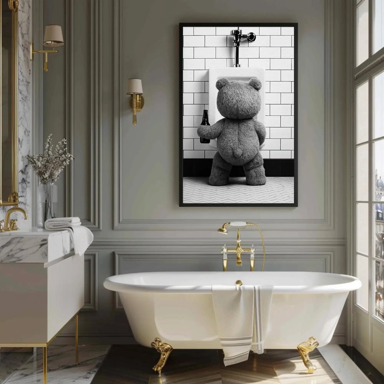 Bathroom Wall Art | Spa Decor Canvas Prints | Washroom Art & Funny Bathroom Signs - Antarmada