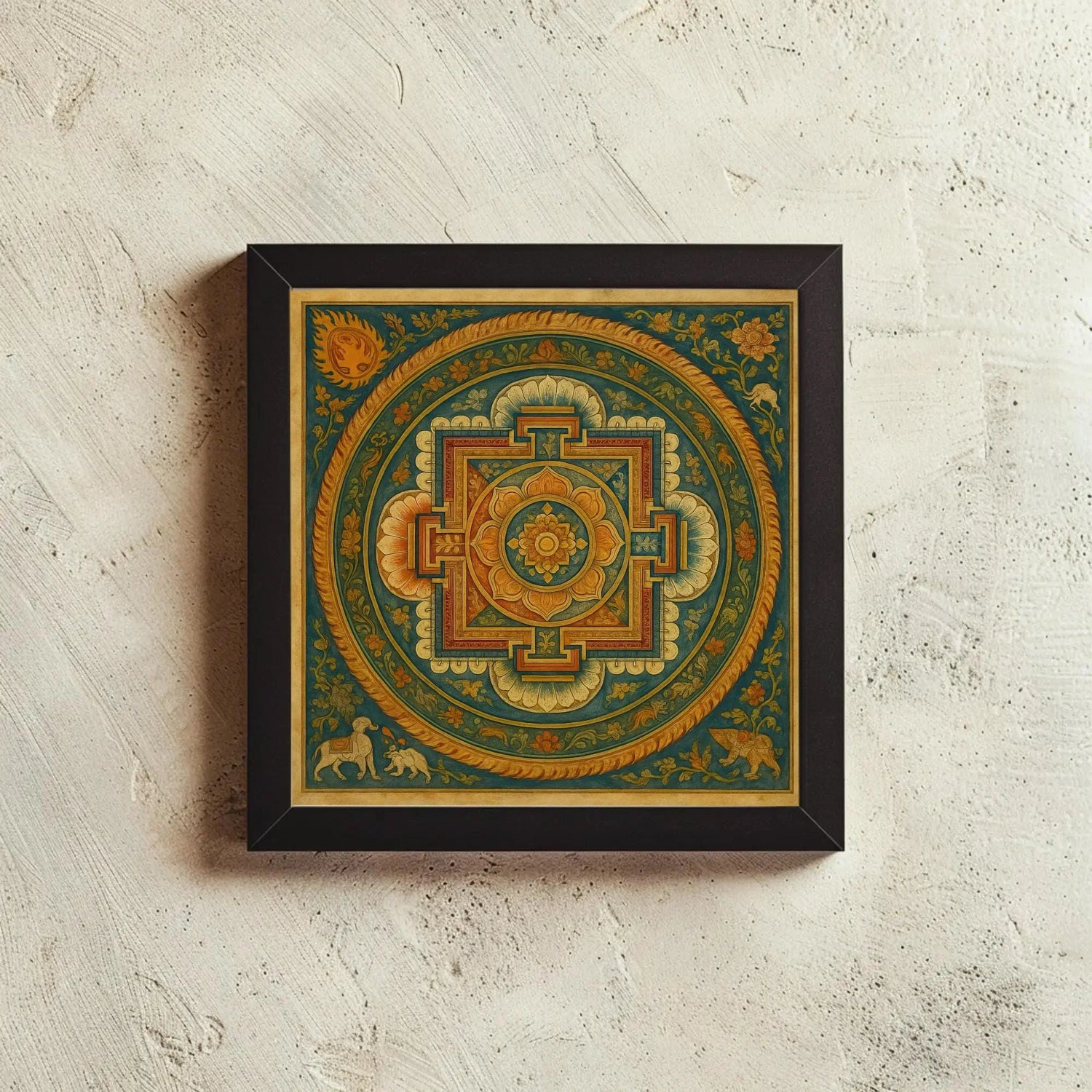 Square Canvas Wall Art | 1:1 Ratio Prints | Geometric Modern Gallery Decor - Antarmada