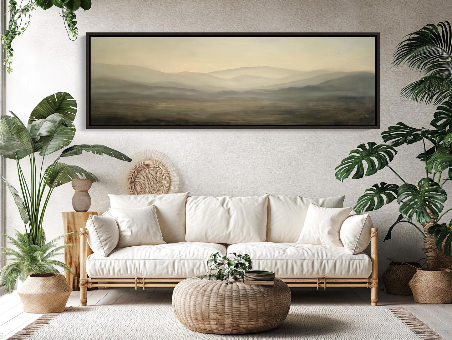 Muted Landscape canvas wall art, ready to hang