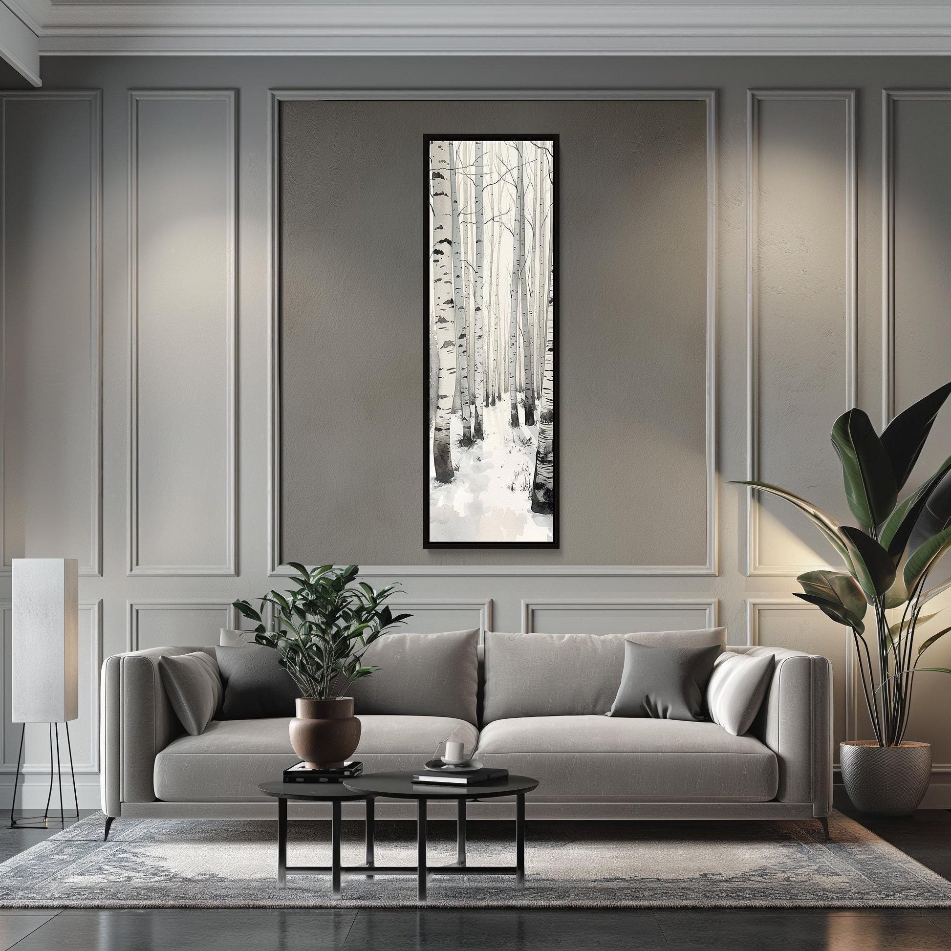 White Birch Tree canvas wall art for the home