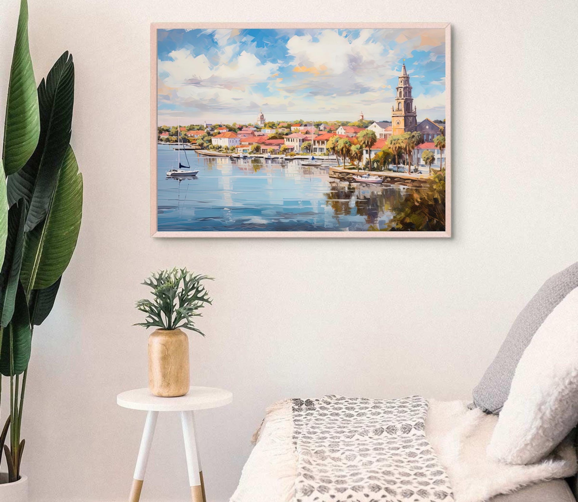 St Augustine , Florida Coastal Historic canvas wall art, gallery-wrapped or framed