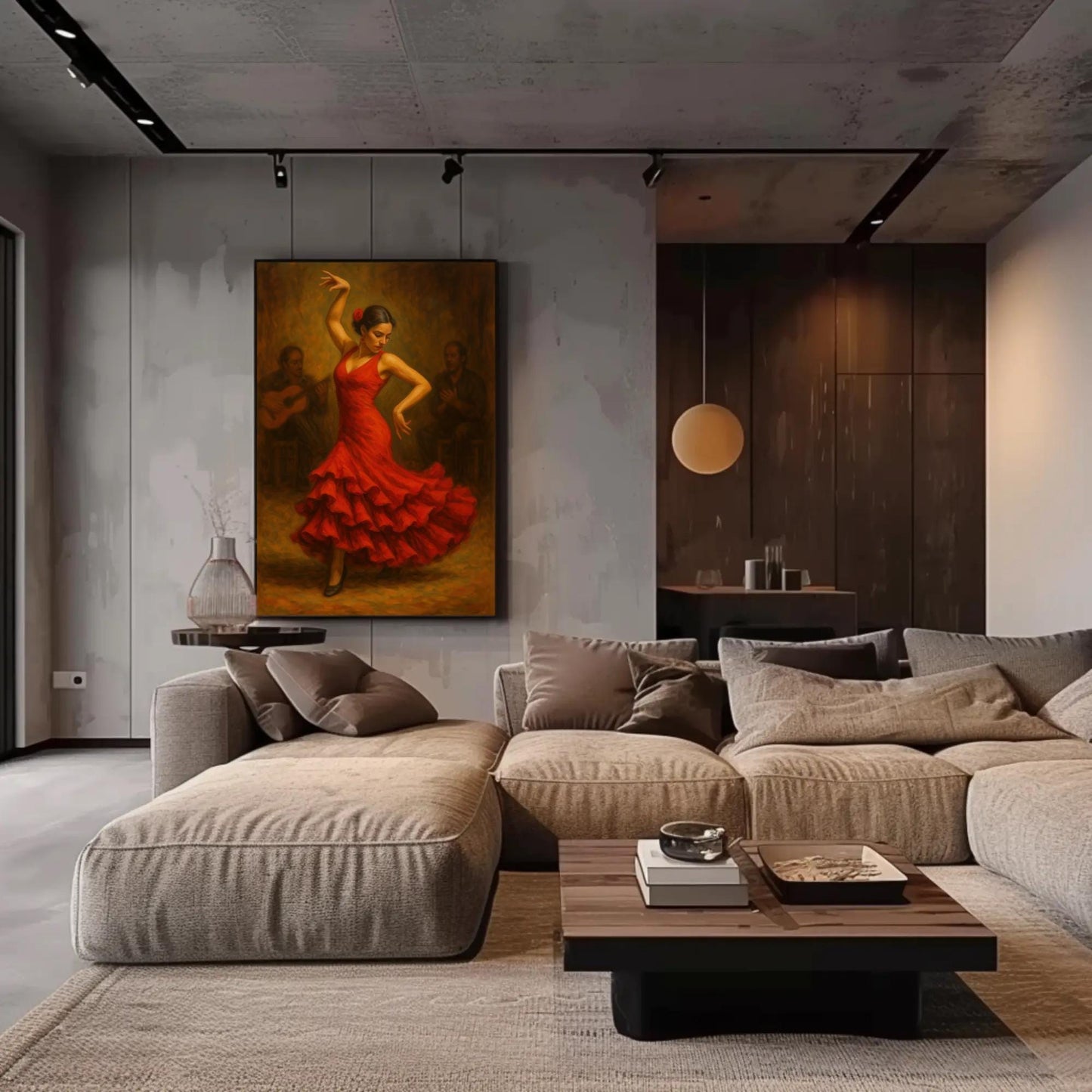 Flamenco Dancer Art canvas wall art, statement décor