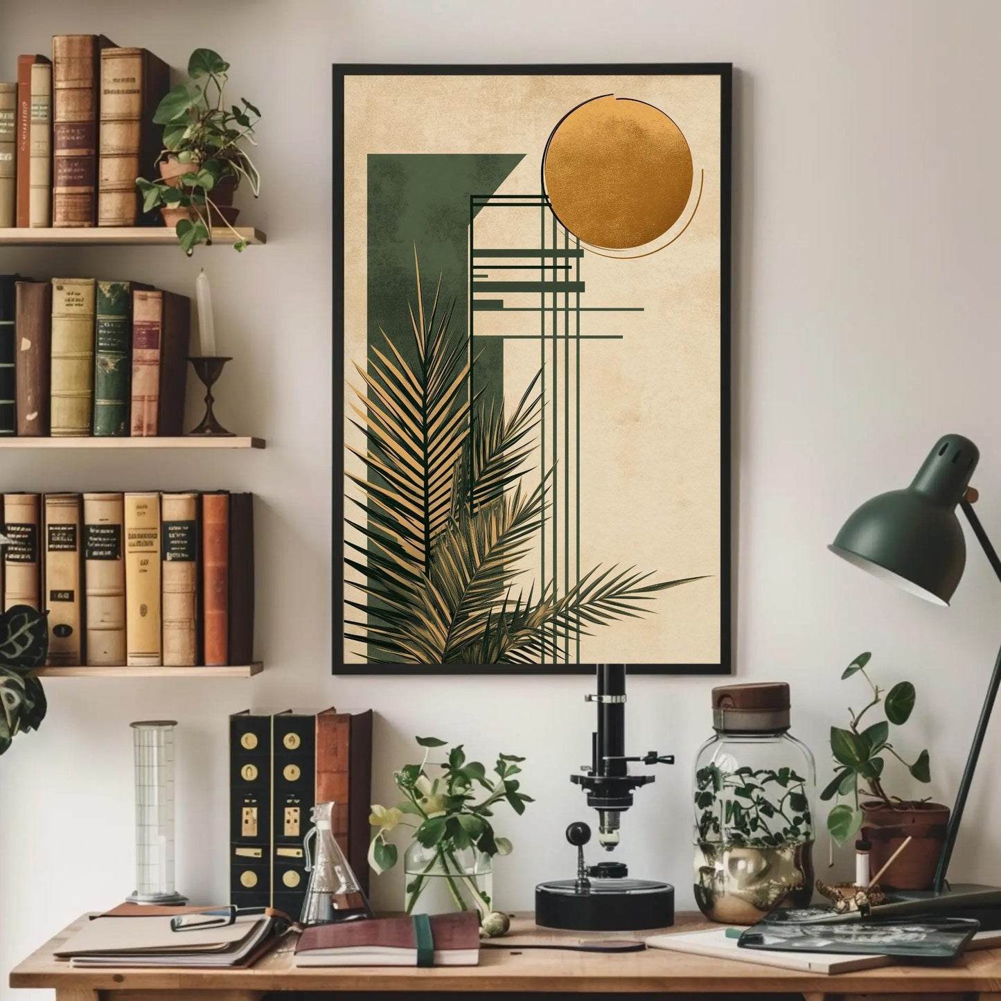 Sage Green canvas wall art, statement décor