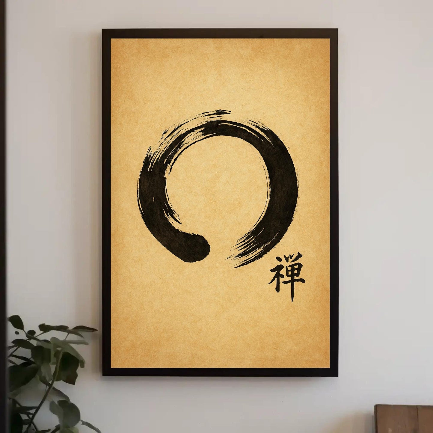 a picture of a painting on a wall