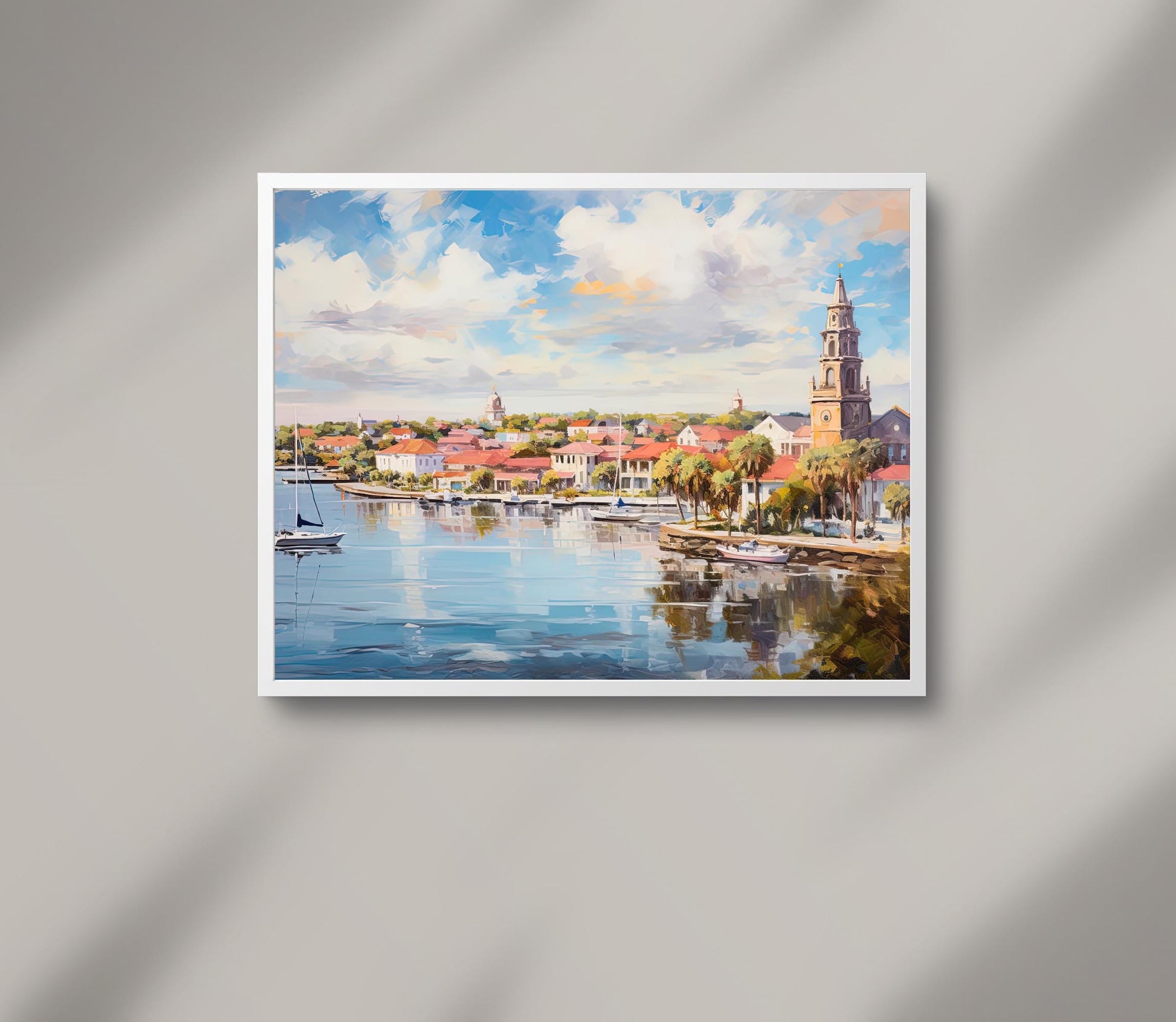 St Augustine , Florida Coastal Historic canvas print, premium giclée wall art