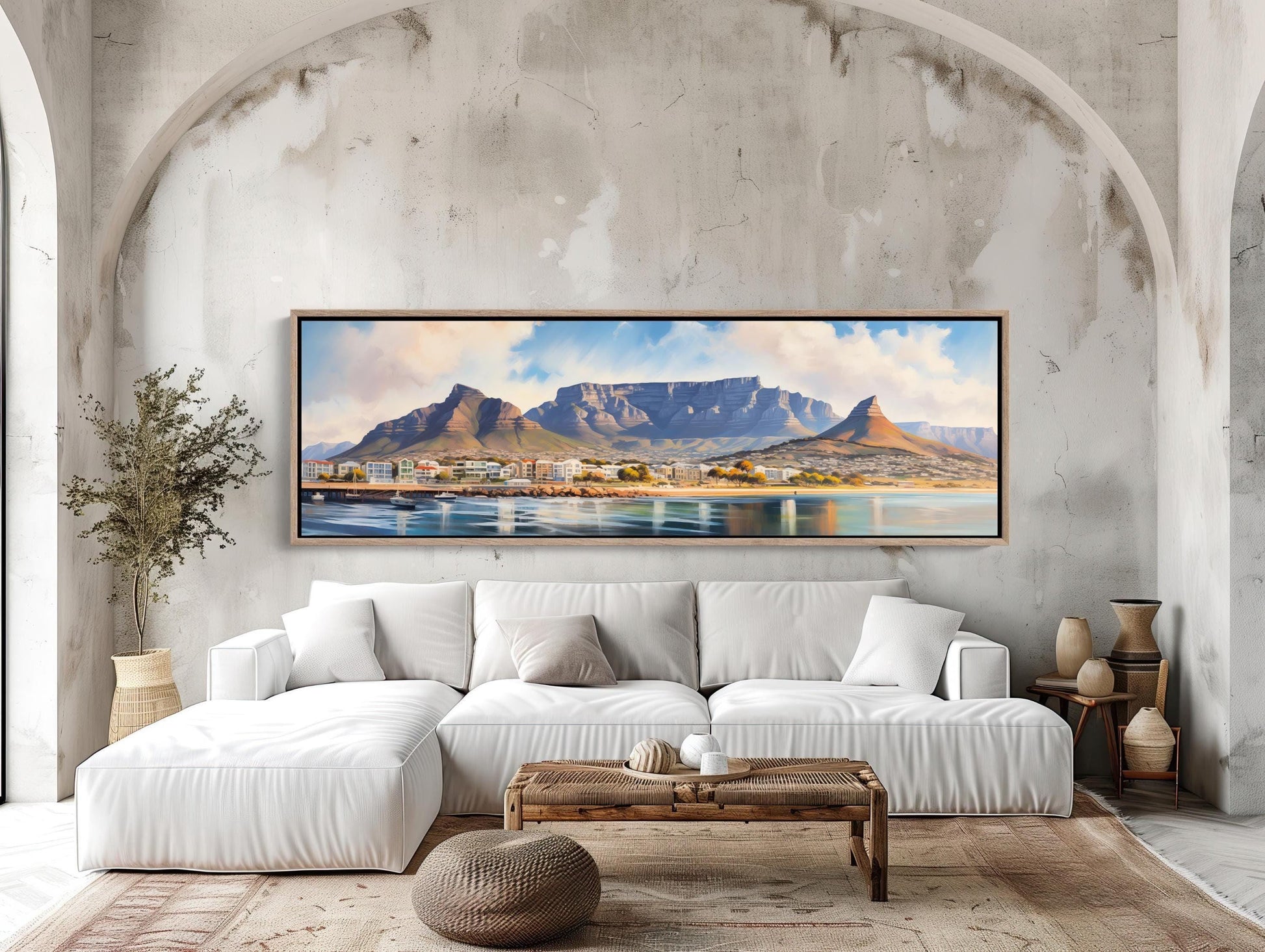 Cape Town Canvas Print, South Africa Panoramic Wall Art