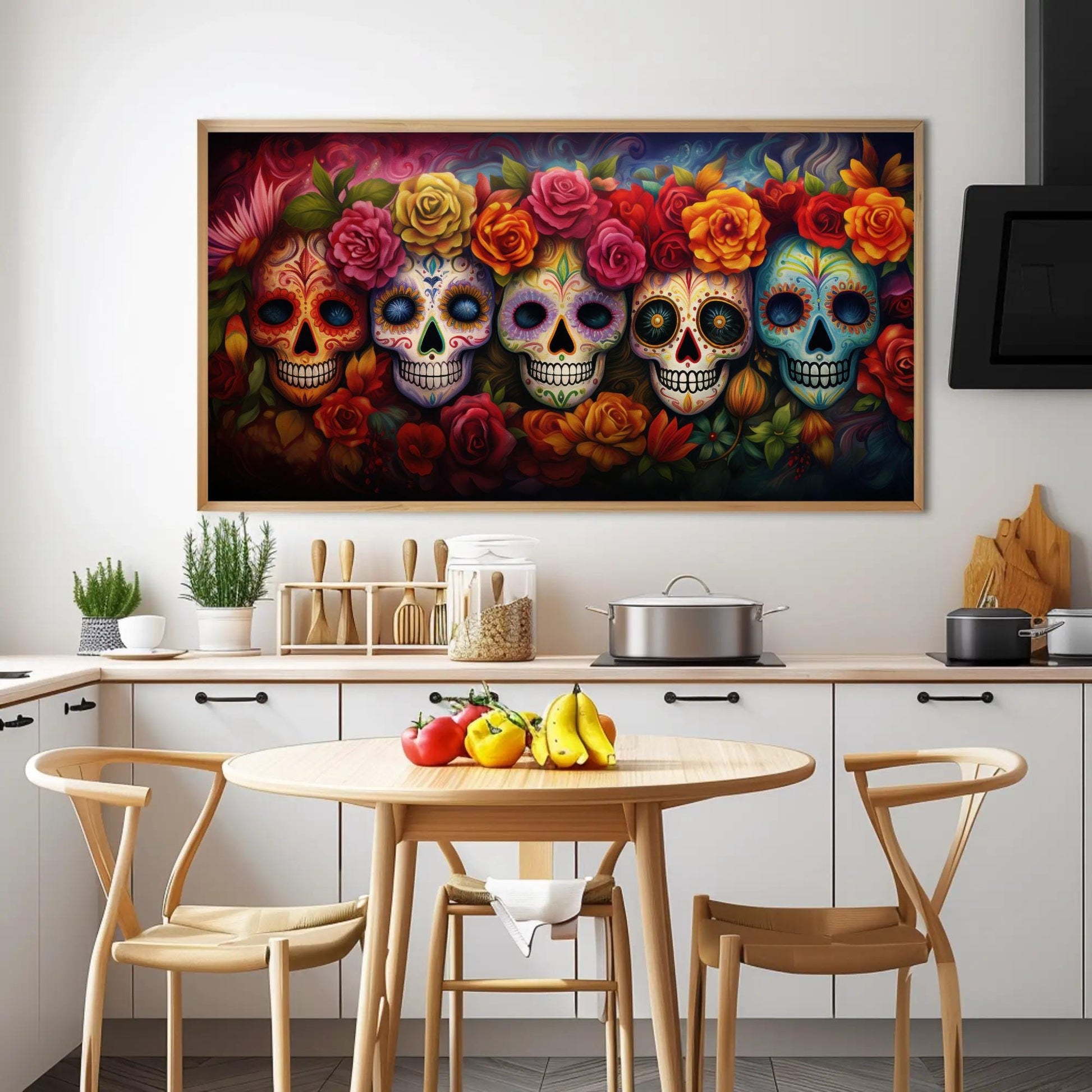 Dia De Los Muertos canvas wall art, gallery-wrapped or framed