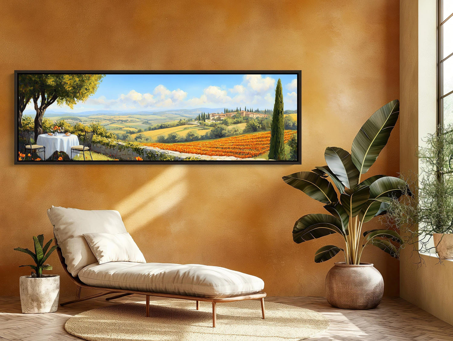 Tuscany Landscape farmhouse canvas wall art for the home
