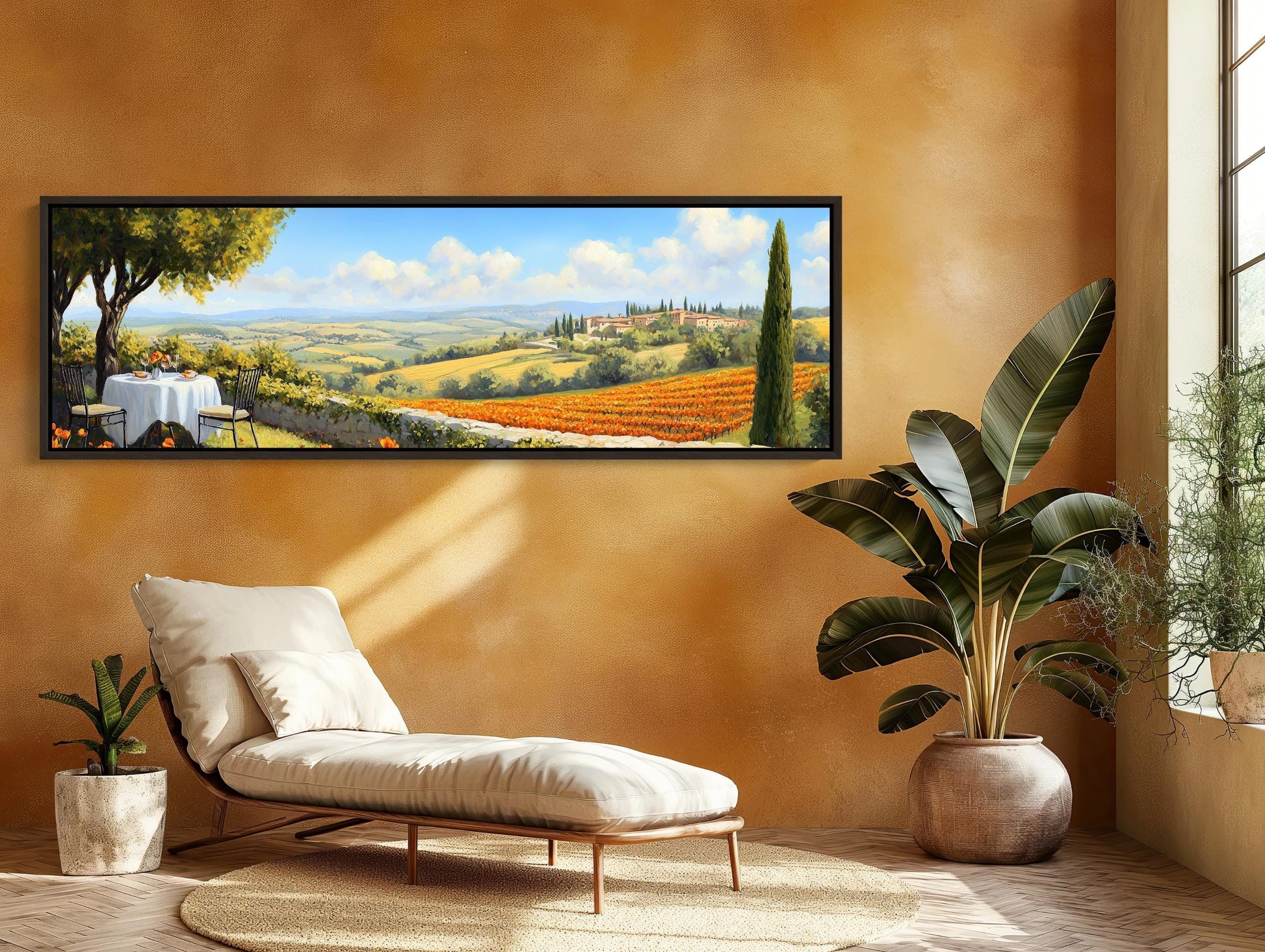 Tuscany Landscape farmhouse canvas wall art for the home