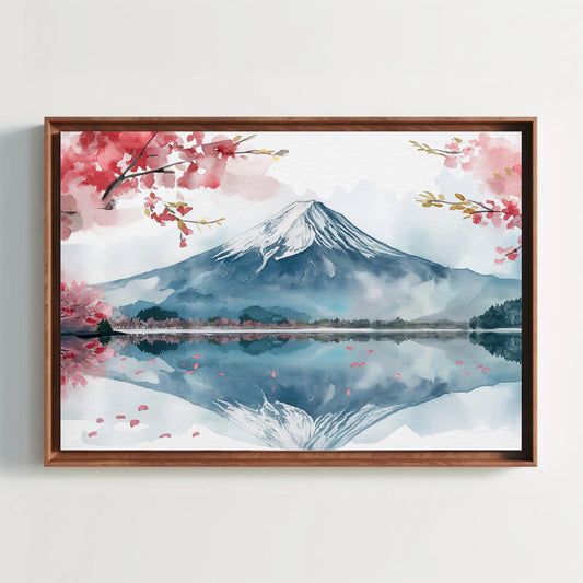 Mount Fuji Canvas Print – Japanese Wall Art Framed on Museum-Grade Canvas