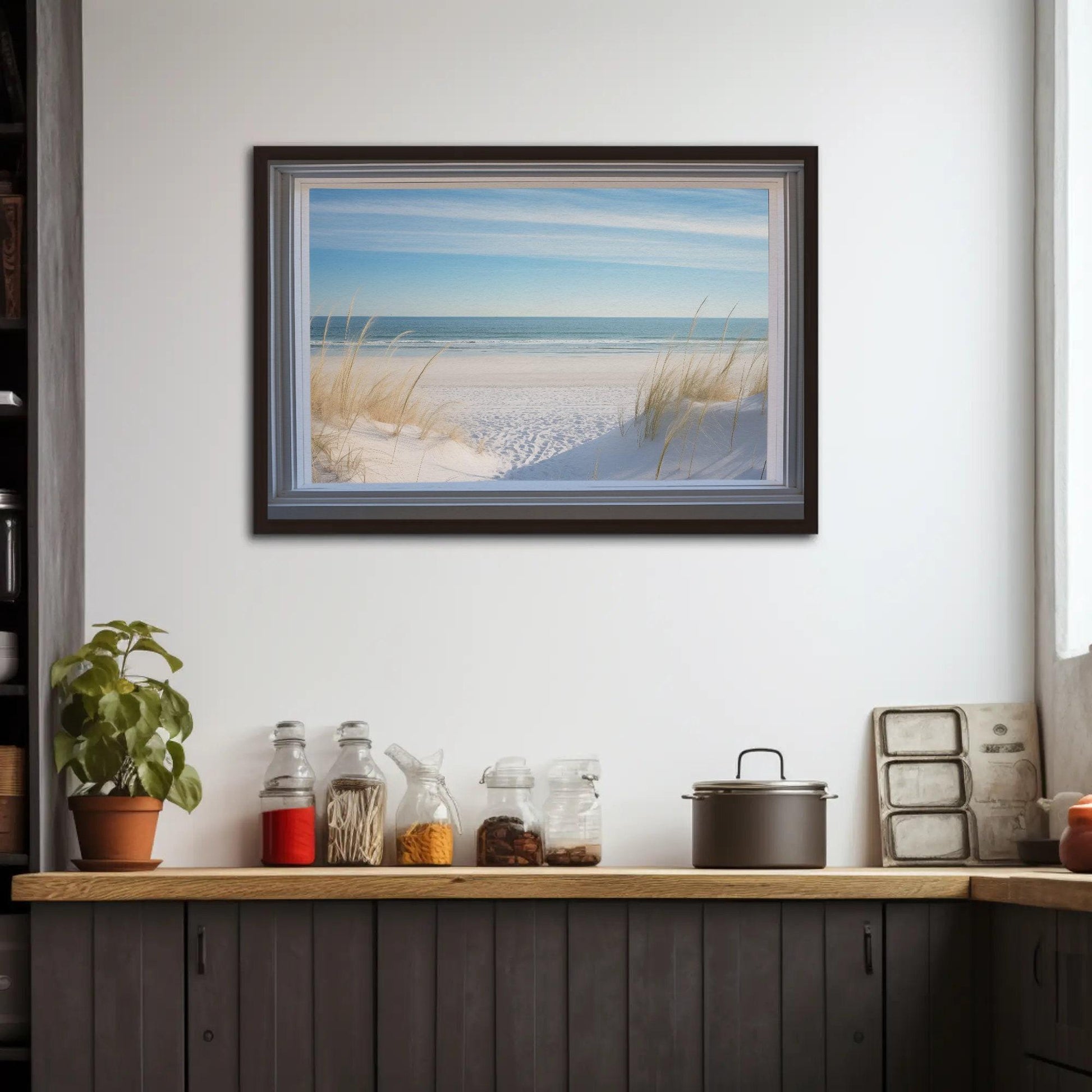 Sandy Beach canvas wall art for the home