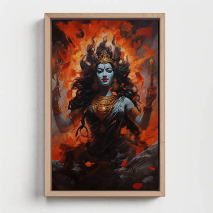 Goddess Kali , Hindu Divine Feminine canvas wall art, ready to hang
