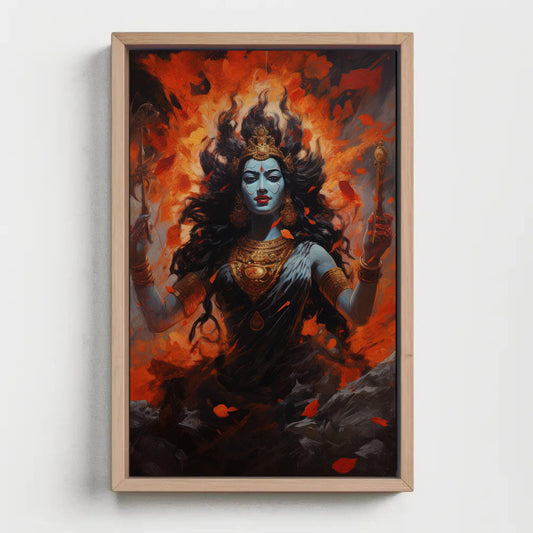 Goddess Kali , Hindu Divine Feminine canvas wall art, ready to hang