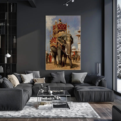 Rajasthani Style canvas wall art shown in a styled interior