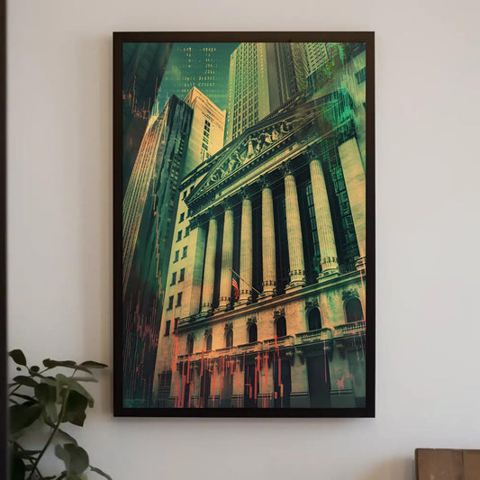 NYSE Canvas Art - Premium Stock Market Canvas | Framed Wall Street Decor