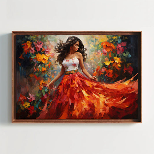 Mexican Folk Dance Canvas Print, Ballet Folklorico Wall Art