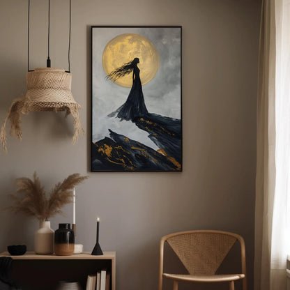 Nyx Goddess canvas wall art shown in a styled interior (view 2)