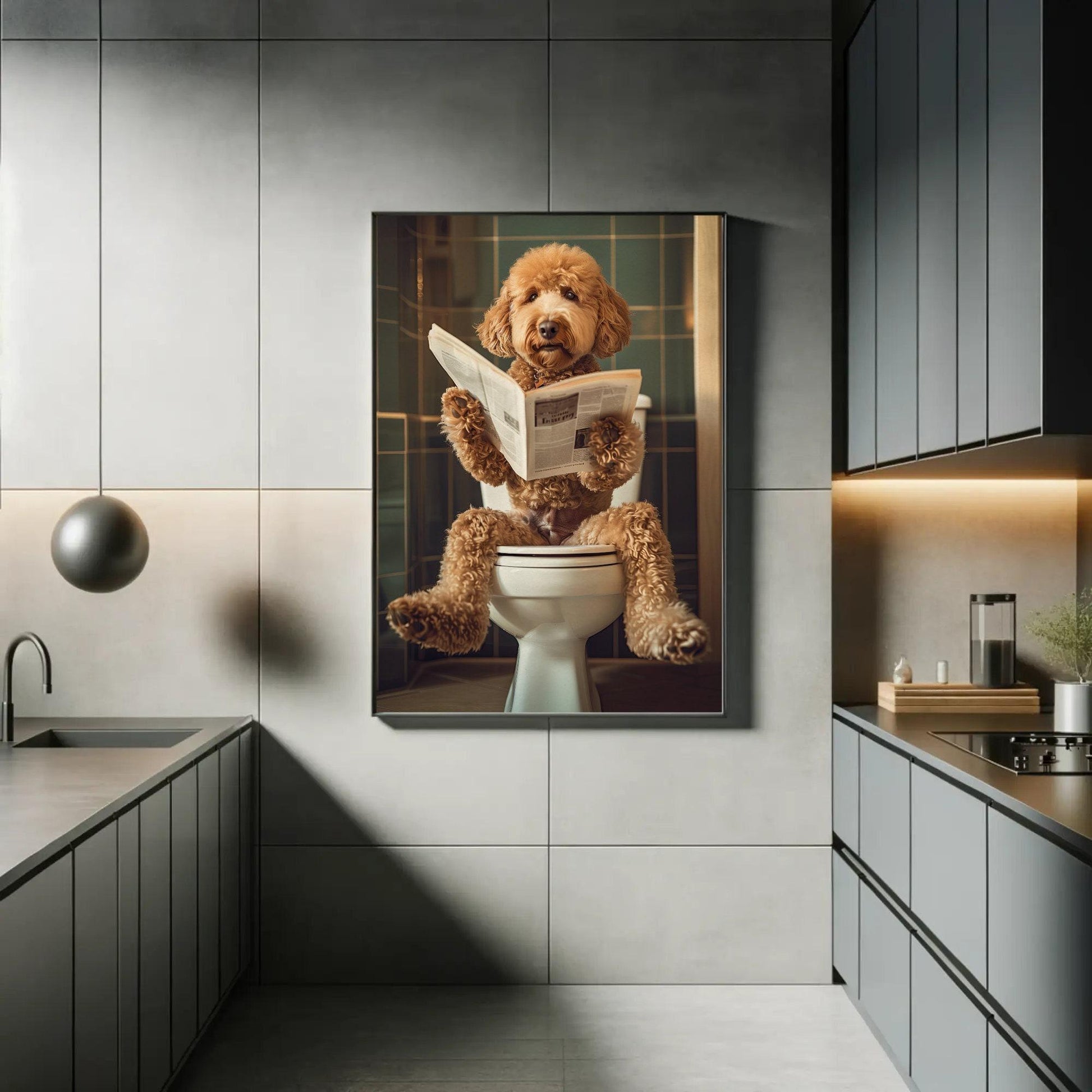 Golden Doodle canvas wall art for the home