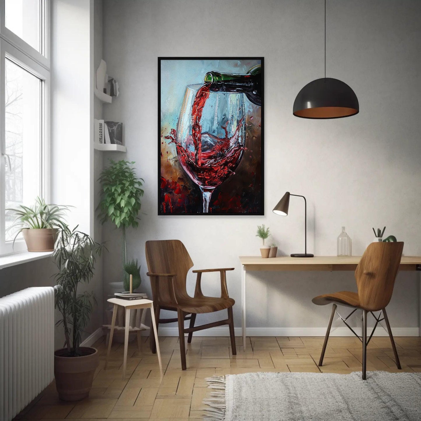 Red Wine canvas wall art shown in a styled room (view 5)