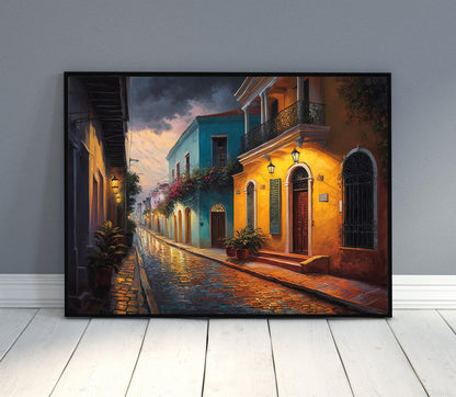 Santo Domingo canvas wall art, gallery-wrapped or framed