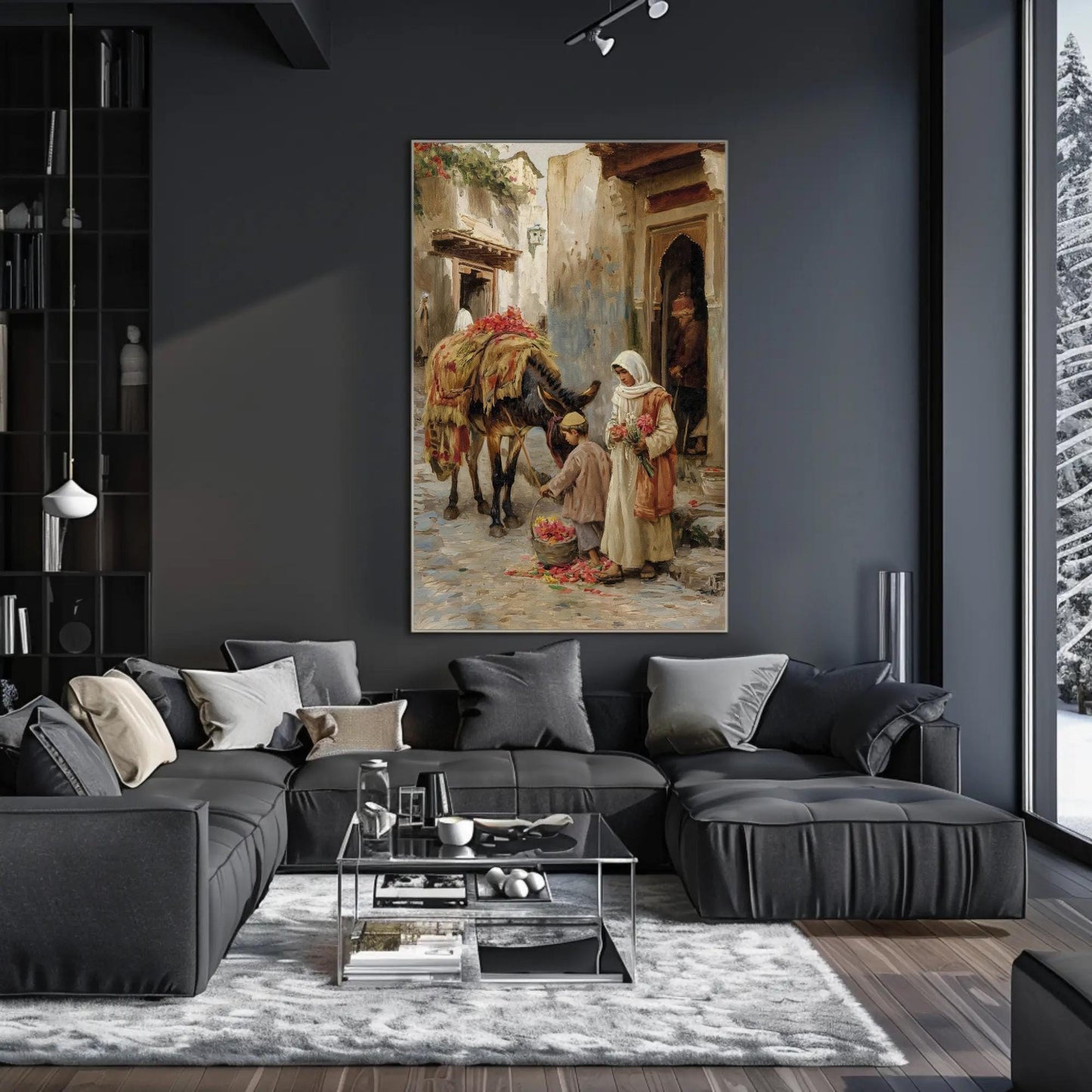 Arabian Street canvas wall art for the home