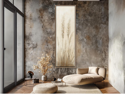 Wild Grass canvas wall art shown in a living room (view 3)