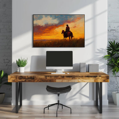 Argentine Gaucho canvas wall art shown in a styled room (view 2)