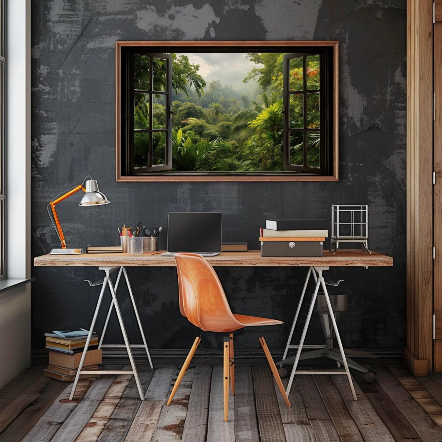 Tropical Jungle canvas wall art, statement décor