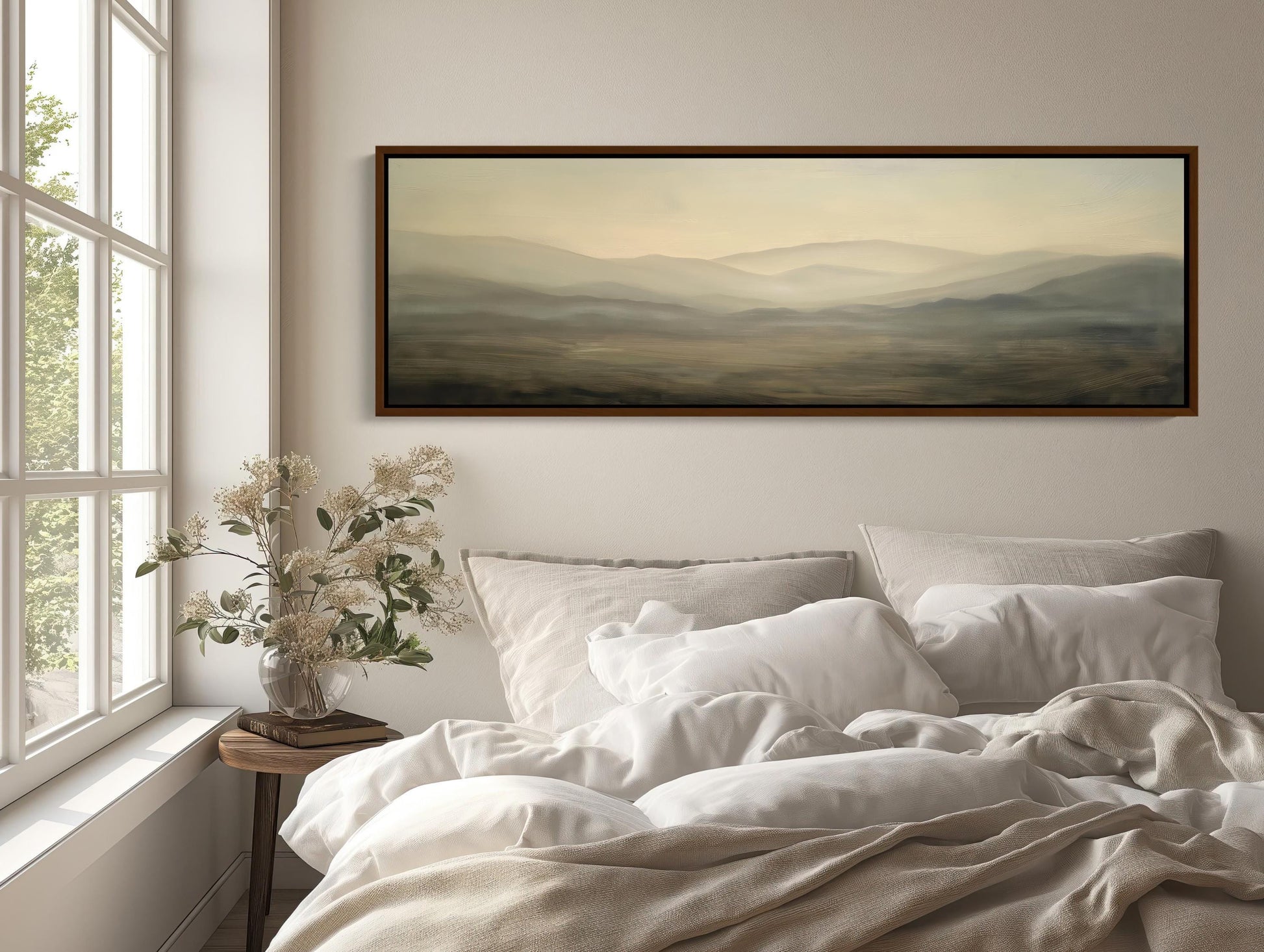 Muted Landscape canvas wall art, statement décor