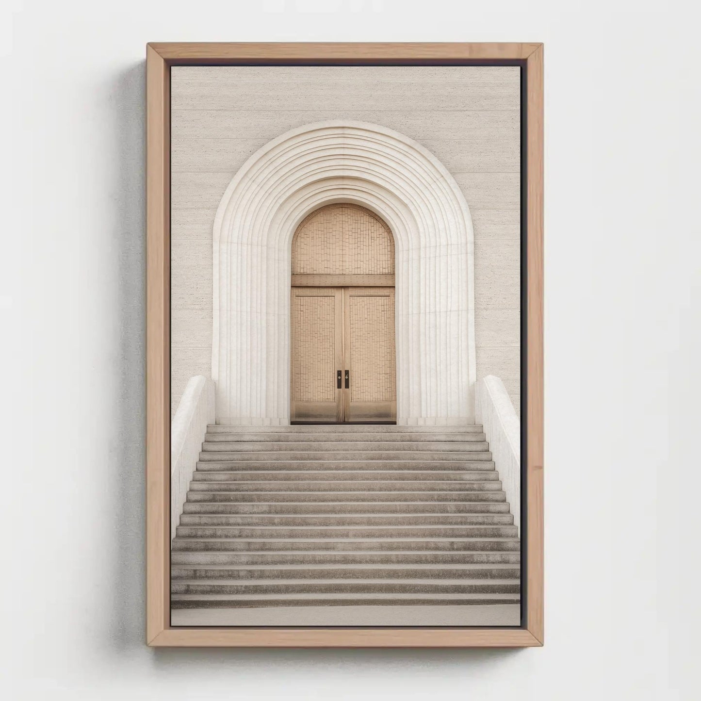 Minimalist Door canvas wall art shown in a styled room (view 3)