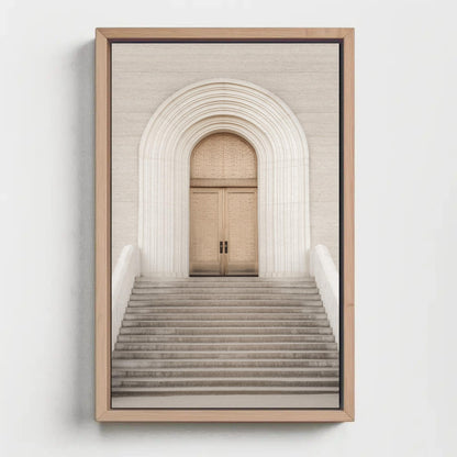 Minimalist Door canvas wall art shown in a styled room (view 3)