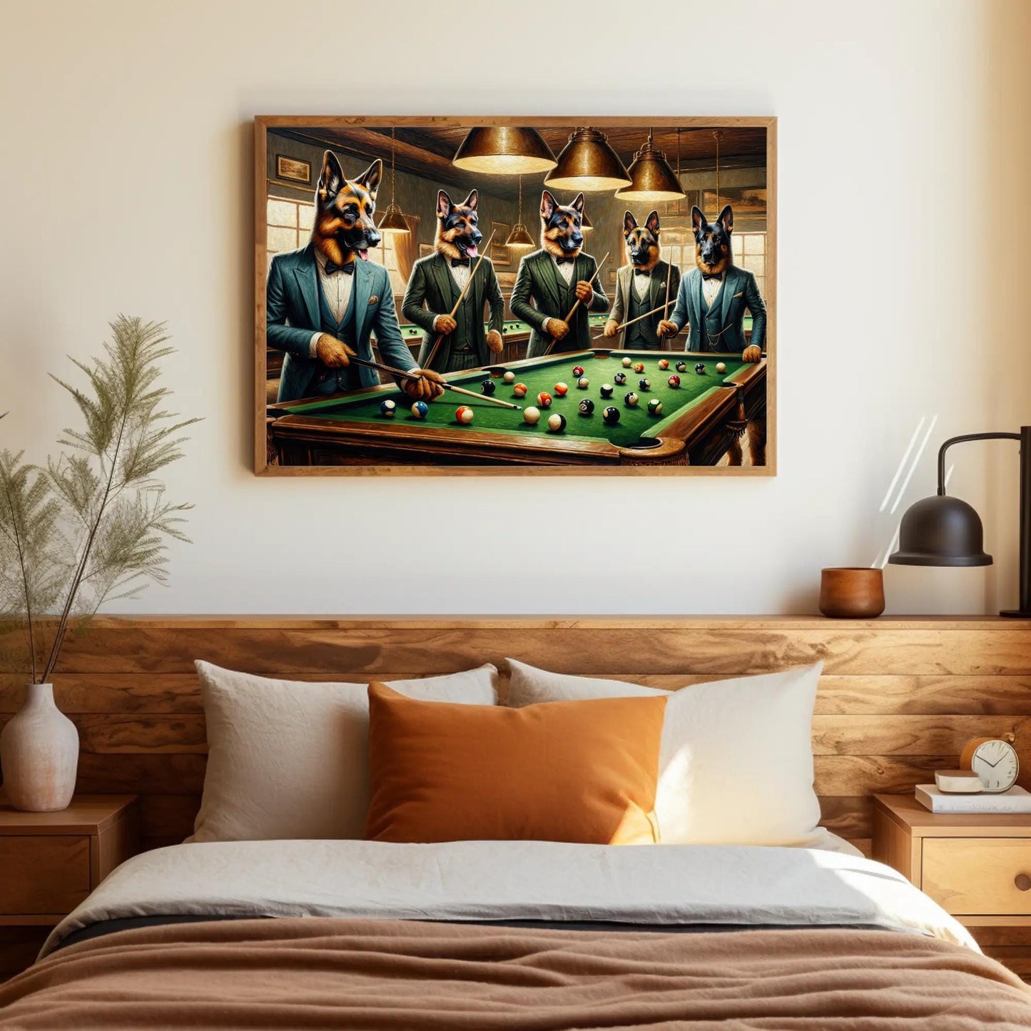 German Shepherd canvas wall art, statement décor