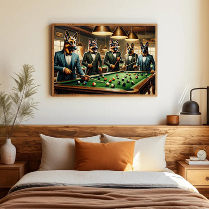 German Shepherd canvas wall art, statement décor