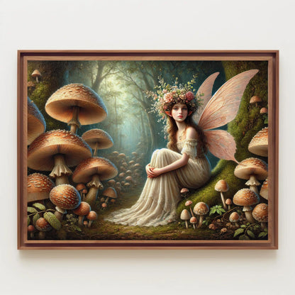 Forest Fairy canvas wall art shown in a styled room (view 3)