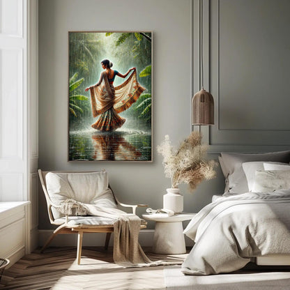 Indian Woman canvas print, premium giclée wall art